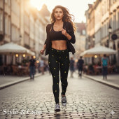 Celestial Star Pattern Luxe Comfort Stretch Fit Leggings