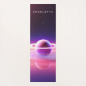 Celestial Star Space Roze Paarse gepersonaliseerde Yogamat (Achterkant)