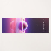 Celestial Star Space Roze Paarse gepersonaliseerde Yogamat (Voorkant (horizontaal))