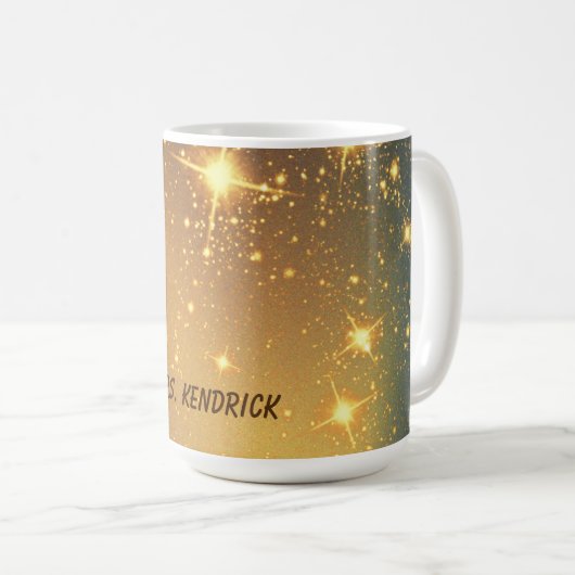 Celestial Star Universe gepersonaliseerd Koffiemok (Voorkant rechts)