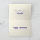 Celestial Star van Wonder Xmas Christelijke Art Bi Feestdagen Kaart (Binnen)