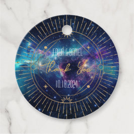 Celestial Starburst Galaxy Dank je voor je plezier Bedankjes Labels