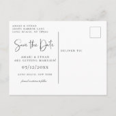 Celestial Starry Moon Phase Bewaar de datum Aankondigingskaart (Achterkant)