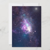 Celestial Starry Night Wedding Invitation Kaart (Achterkant)