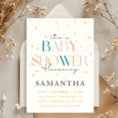 Celestial Starry Sky Baby shower Kaart