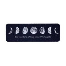 Celestial Starry Sky Moon Phases Wedding Etiket