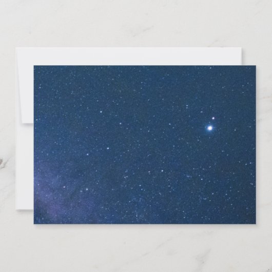 Celestial Starry Sky Romantic Photo Wedding Save The Date (Achterkant)