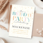 Celestial Starry Sky Verjaardag uitnodiging