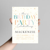 Celestial Starry Sky Verjaardag uitnodiging