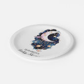 Celestial Starry Stars Baby shower Papieren Bordje (Gekanteld)