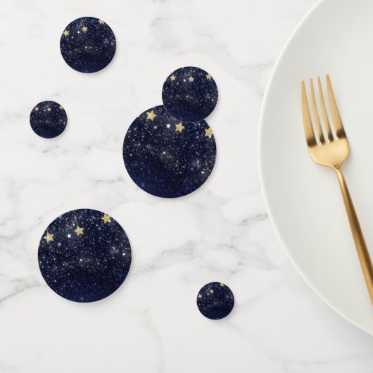 Celestial Starry Under the Stars Gouden Blauwe Par Confetti (Groep)