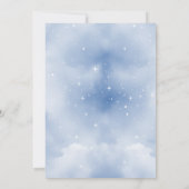 Celestial Stars Baby shower Invitation Kaart (Achterkant)