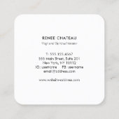 Celestial Stars Energy Healer Cosmos Vierkante Visitekaartje (Achterkant)