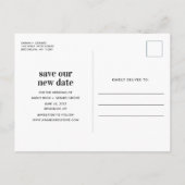 Celestial Stars Foto Verander datum Aankondigingskaart (Achterkant)