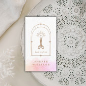 Celestial Stars Hair Stylist Salon | Roze goud Visitekaartje