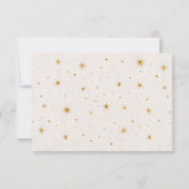  Celestial Stars Moon RSVP Response Kaart (Achterkant)