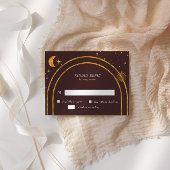 Celestial Stars Moon RSVP Response Kaart