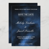 Celestial Stars Night Sky Galaxy Save The Date (Voorkant / Achterkant)