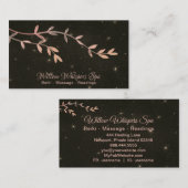 *~* Celestial Stars Night Sky Willow Tree Branch Visitekaartje (Voorkant / Achterkant)