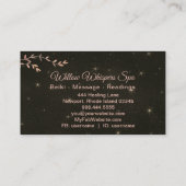 *~* Celestial Stars Night Sky Willow Tree Branch Visitekaartje (Achterkant)