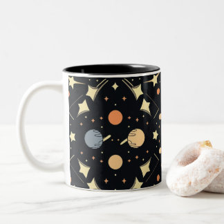 Celestial Stars & Planets Mug Tweekleurige Koffiemok