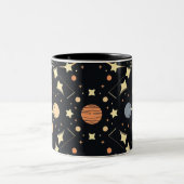 Celestial Stars & Planets Mug Tweekleurige Koffiemok (Center)
