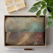 Celestial Steampunk Cat Time Voyage Decoupage Tissuepapier (Geschenk)