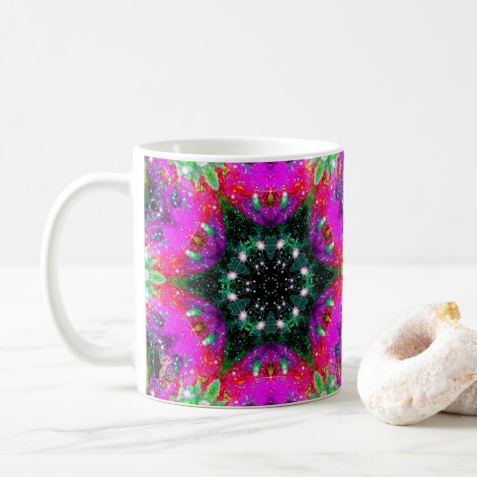 Celestial Stellar Kaleid Koffiemok (Met donut)