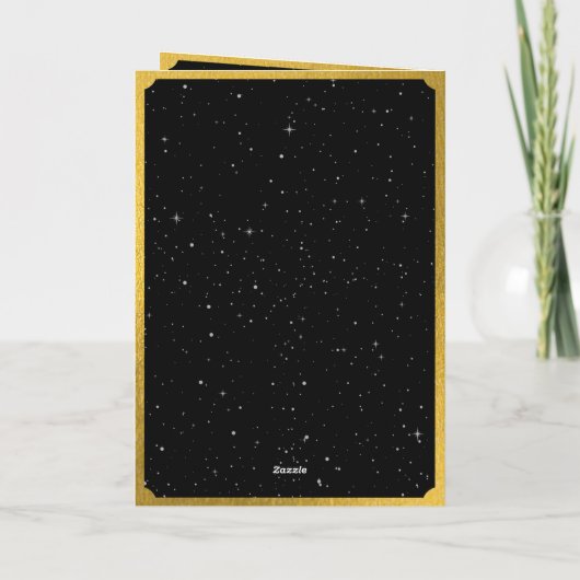 Celestial Sterren Maan Bruiloft Orde van Service Programma (Achterkant)