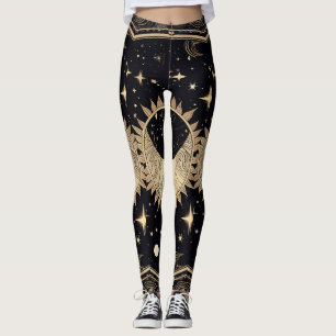 Celestial Sterren Zon Maan Leggings