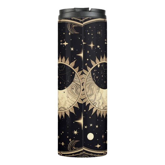 Celestial Sterren Zon Maan Thermosbeker (Achterkant)