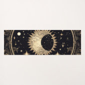 Celestial Sterren Zon Maan Yogamat (Achterkant (horizontaal))