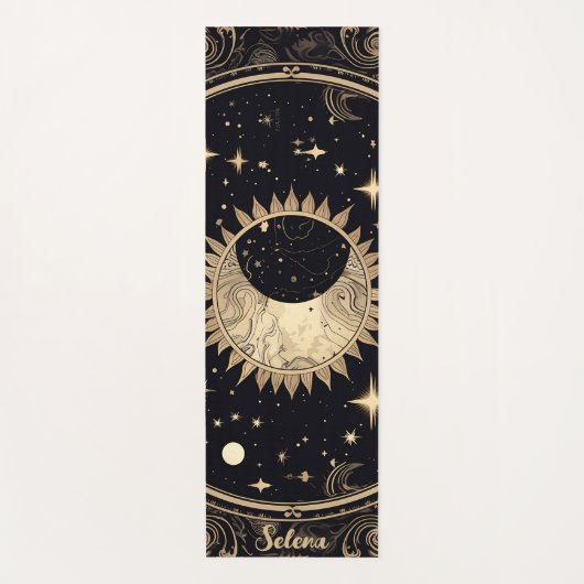 Celestial Sterren Zon Maan Yogamat (Voorkant)