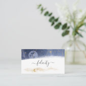 Celestial Sterrennacht Elegant Visitekaartje (Staand voorkant)