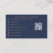 Celestial Sterrennacht Elegant Visitekaartje (Achterkant)