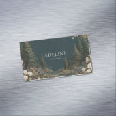 Celestial Sterrennacht Forest Floral Magnetisch Visitekaartje (Voorbeeld)