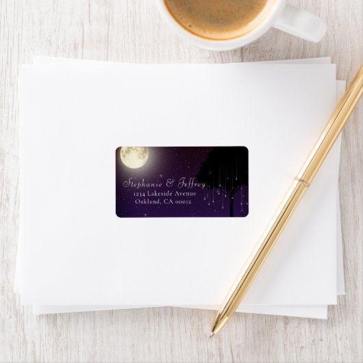 Celestial Sterrennacht Tree String Lights Wedding Etiket (Insitu)