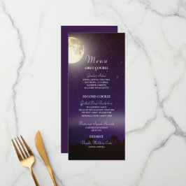 Celestial Sterrennacht Tree String Lights Wedding Menu