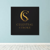 Celestial Stroke Canvas Afdruk (Insitu (Houten vloer))