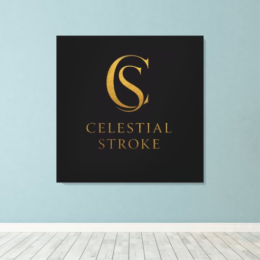 Celestial Stroke Canvas Afdruk (Insitu (Houten vloer))