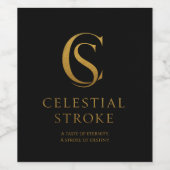 Celestial Stroke Wijn Etiket (Enkel label)
