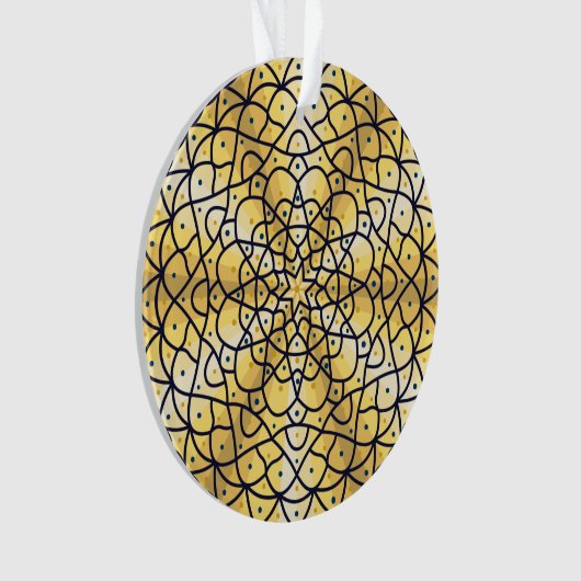 Celestial Sun Acrylornament Ornament (voorkant)