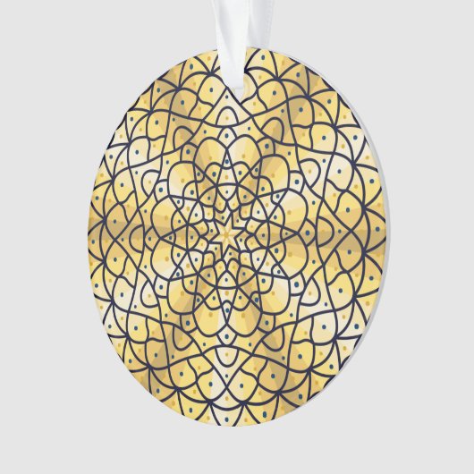 Celestial Sun Acrylornament Ornament (voorkant)