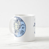 Celestial Sun And Moon Boho Koffiemok (Voorkant links)