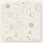 Celestial Sun and Moon Mystical Elements Kartonnen Onderzetters<br><div class="desc">Dit unieke onderzetter is ontworpen om te coördineren met onze Kelestische mystieke collectie en biedt prachtige gouden hemellichamen op een beige achtergrond. Voor een meer geavanceerde aanpassing van dit ontwerp, bijvoorbeeld het wijzigen van de lay-out, het lettertype of de tekstgrootte, klikt u hierboven op de knop "AANPASSEN". Neem contact met...</div>