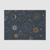 Celestial Sun and Moon Mystical Elements Tissuepapier (Voorkant)