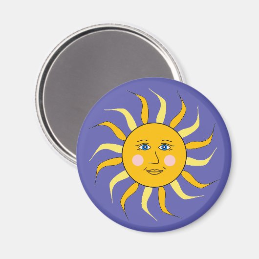 Celestial Sun Art Magnet (Voorkant / Achterkant)