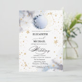 Celestial Sun, Blauwe Maan, Sterren Script Kaart (Staand voorkant)