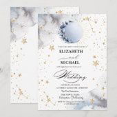 Celestial Sun, Blauwe Maan, Sterren Script Kaart (Voorkant / Achterkant)