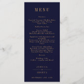 Celestial Sun Crescent Moon Gouden Marine Menu (Voorkant)